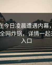 圈内人在今日凌晨遭遇内幕，浮想联翩！17c全网炸锅，详情一起来草免费入口